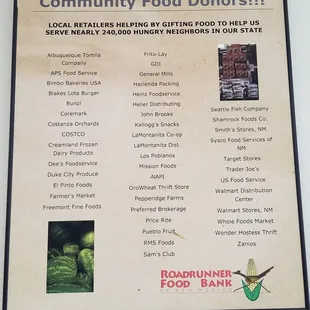 Donors! February 2018