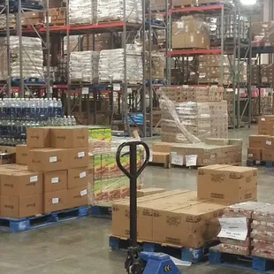 Very organized warehouse.