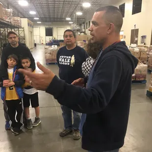 An employee describes the warehouse