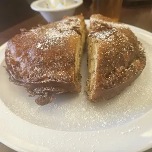 Stuffed French toast recommended by the cashier. It was absolutely amazing