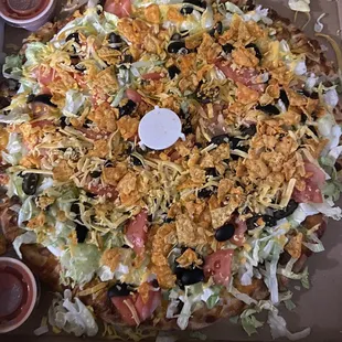 Taco pizza