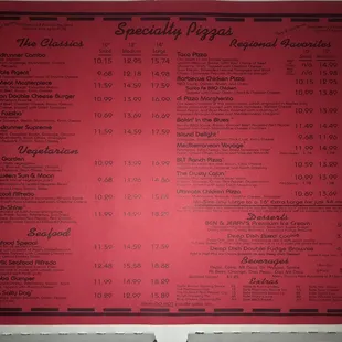 New updated menu pt 2 as of July 2020