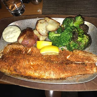 Broiled White Fish Plate