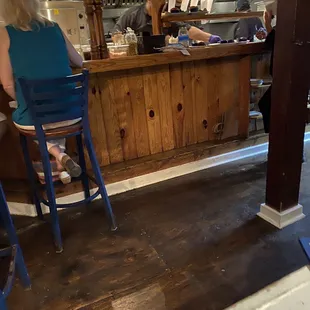 Seat with a view of the Kitchen
