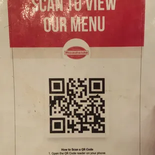 QR Code menu