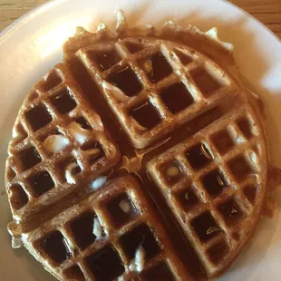 Wheat waffle was pretty good.