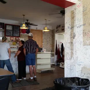 Waiting for my pork sandwich