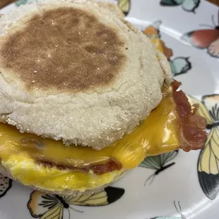 Egg on Croissant Breakfast Sandwich