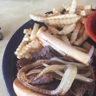 French dip and fries