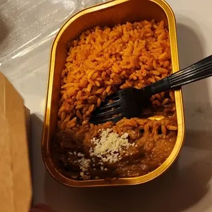 Rice and beans was good but for 7 dollars that the best they had