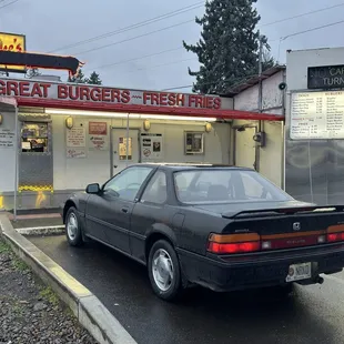 Great burgers fresh fries.