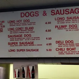 Menu w/ updated prices - October 2017