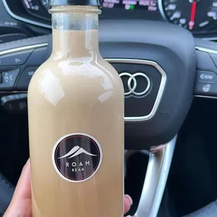 Cream coffee bottle, I had the less sugar one