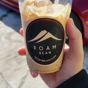 Cream coffee, regular sweetness
