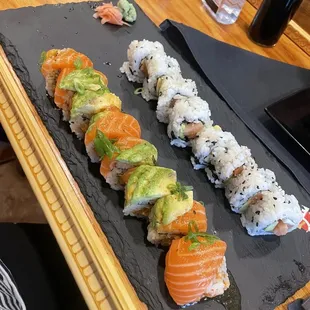 Suicide roll + Philly roll
