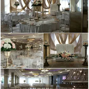 Flowers and stage decor by ROAN. #Wedding #GlendaleCA #BrandviewHall