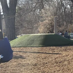 Small hill w small wide slide for toddlers