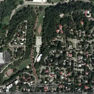 From Google Earth...Roanoke is the area in the bottom right.