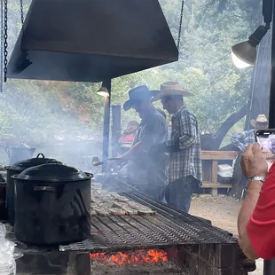 Steak  on the grill!