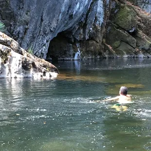 Missed the "Hike with Mike" however, he showed us this awesome spot for our version of cliff jumping!