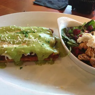 Green Chili Pork Enchiladas