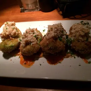 Fried Avocado and Crab