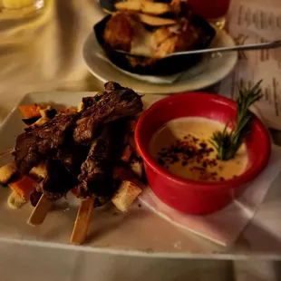 $20 Beef Fondue - Skewers were pretty good