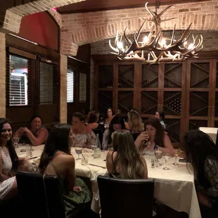 a group of people sitting around a table