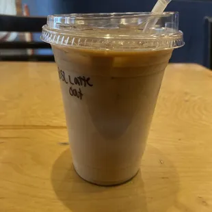 Brown Sugar and Lavender Iced Latte (w Oatly oat milk)