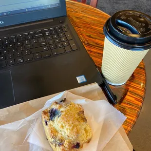 Scone and coffee