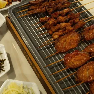 chicken wings and fried chicken