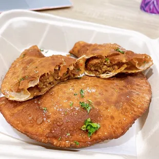 Chorizo Crispy Empanadas Wrap (inside)