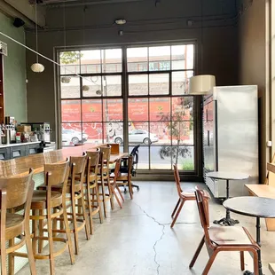 the inside of a coffee shop