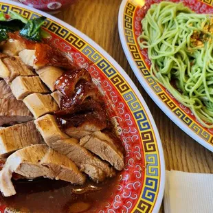 Roast Duck special with Jade Noodles