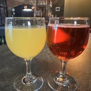 Mimosas. They have a lot of juice flavors