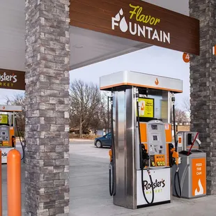 a gas station