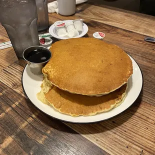 Full stack of pancakes