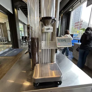 a coffee machine on a counter