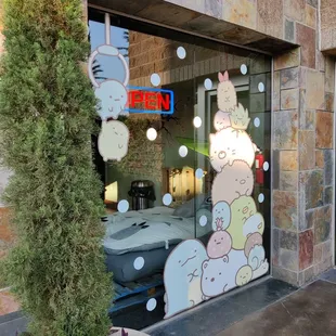 outside