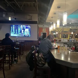 TVs in the bar area