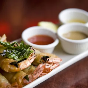 Basil Shrimp Rolls