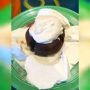 Even though our bellies were full, the molten chocolate cake was worth it. There were no leftovers.