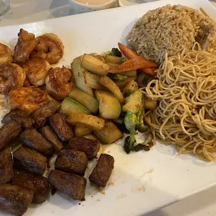 Hibachi steak &amp; shrimp!