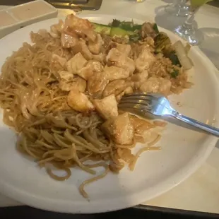 Chicken hibachi dinner