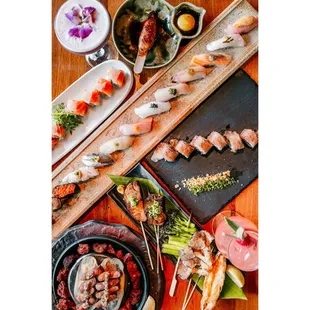 food, sushi, sushi and sashimi, sashimi