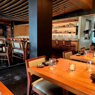 View from my table to the sushi counter