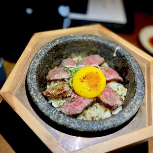 Hot Stone A5 Wagyu Garlic Rice