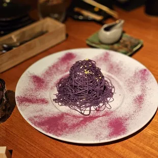 Purple Sweet Potato  Mont Blanc