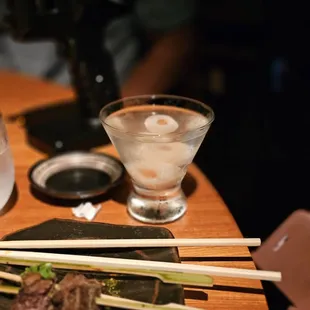 lychiini cocktail without the bubble