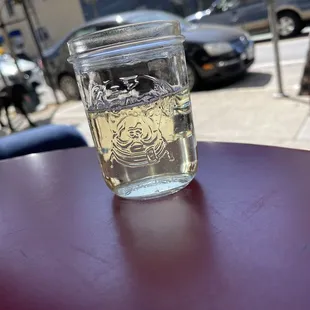 All cava should be served in adorable pupper Mason jars